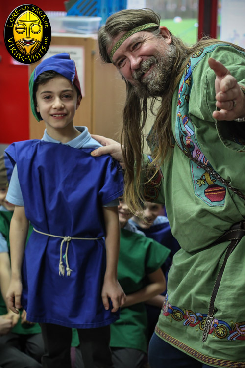 A Viking in school presentation for Key stage two.